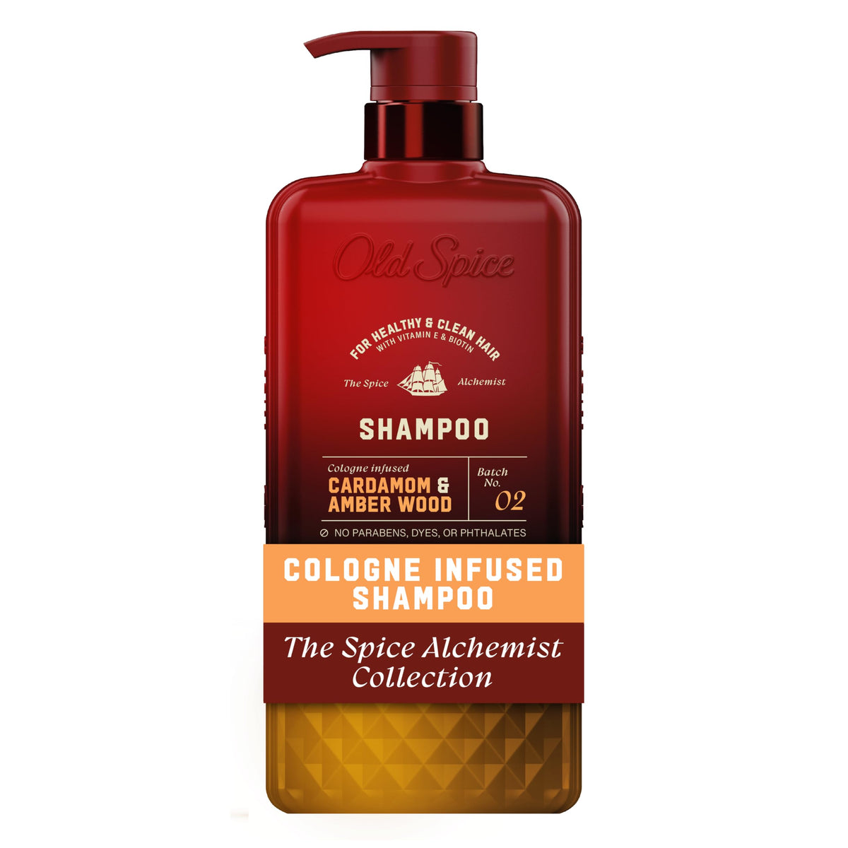 Old Spice Men's Shampoo The Spice Alchemist 20 fl oz front view