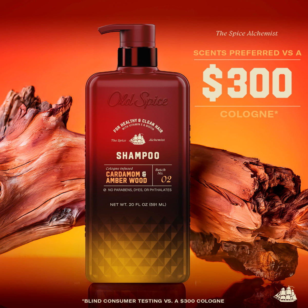 Old Spice Men's Shampoo The Spice Alchemist side view
