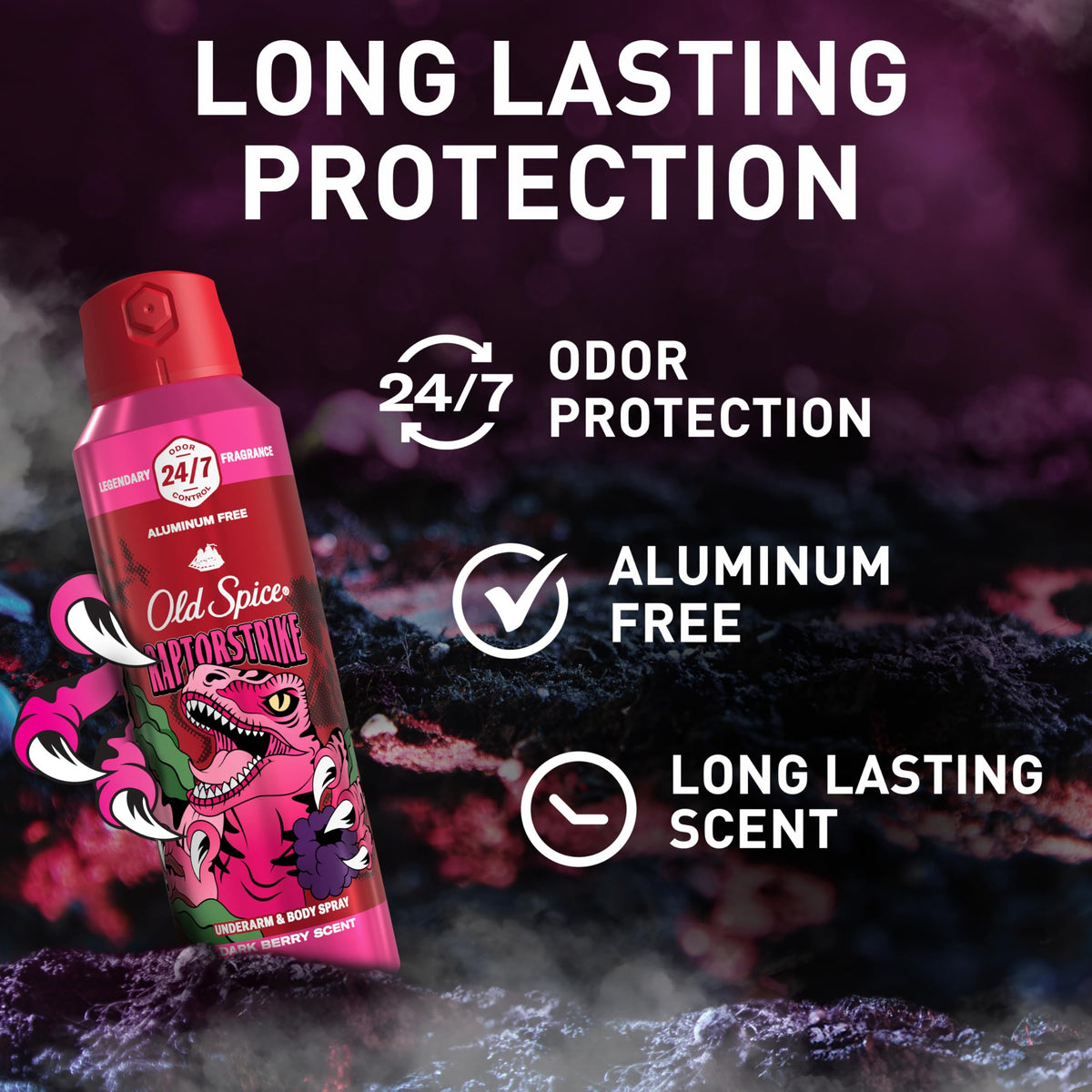 Old Spice Raptorstrike Body Spray 5.1 oz back view