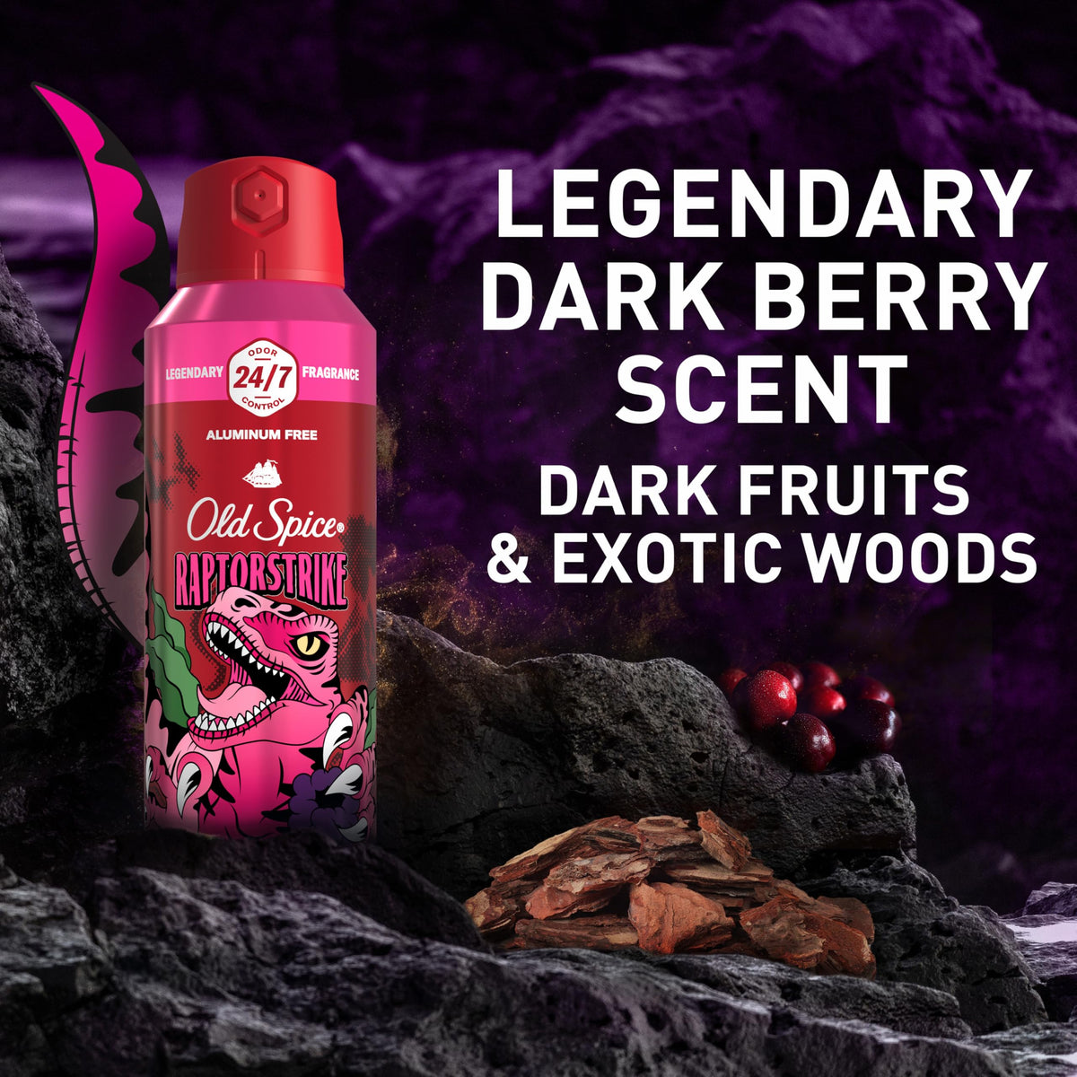 Old Spice Raptorstrike Body Spray lifestyle shot