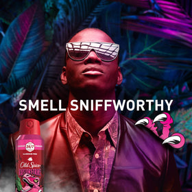 Old Spice Raptorstrike Body Spray with dark berry scent description