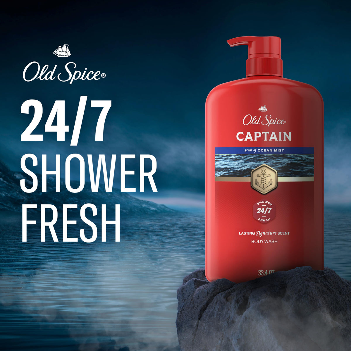 Old Spice Red Collection body wash packaging