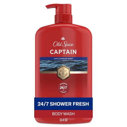 Old Spice Refreshing Body Wash 33.4 oz front view