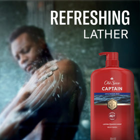 Old Spice Refreshing Body Wash back view