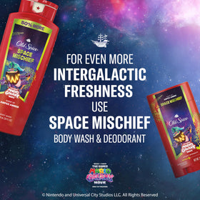 Old Spice Space Mischief Deodorant alongside other Old Spice products