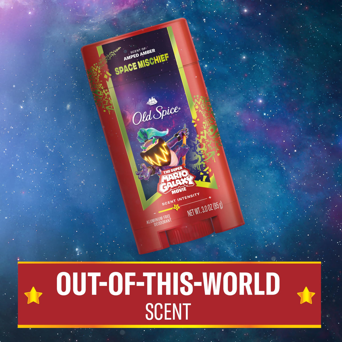 Old Spice Space Mischief Deodorant in lifestyle setting