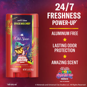Old Spice Space Mischief Deodorant packaging side view