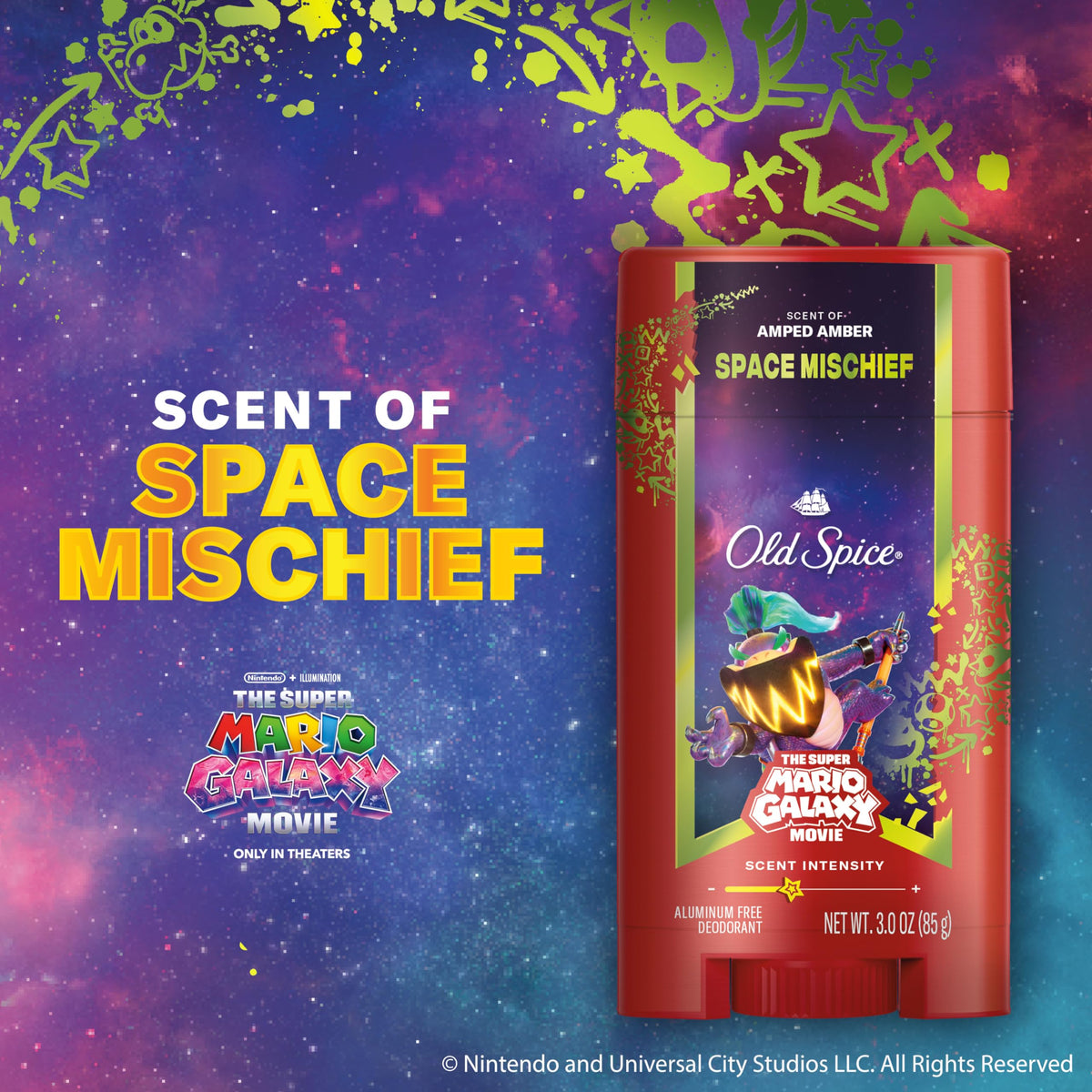 Old Spice Space Mischief Deodorant top view
