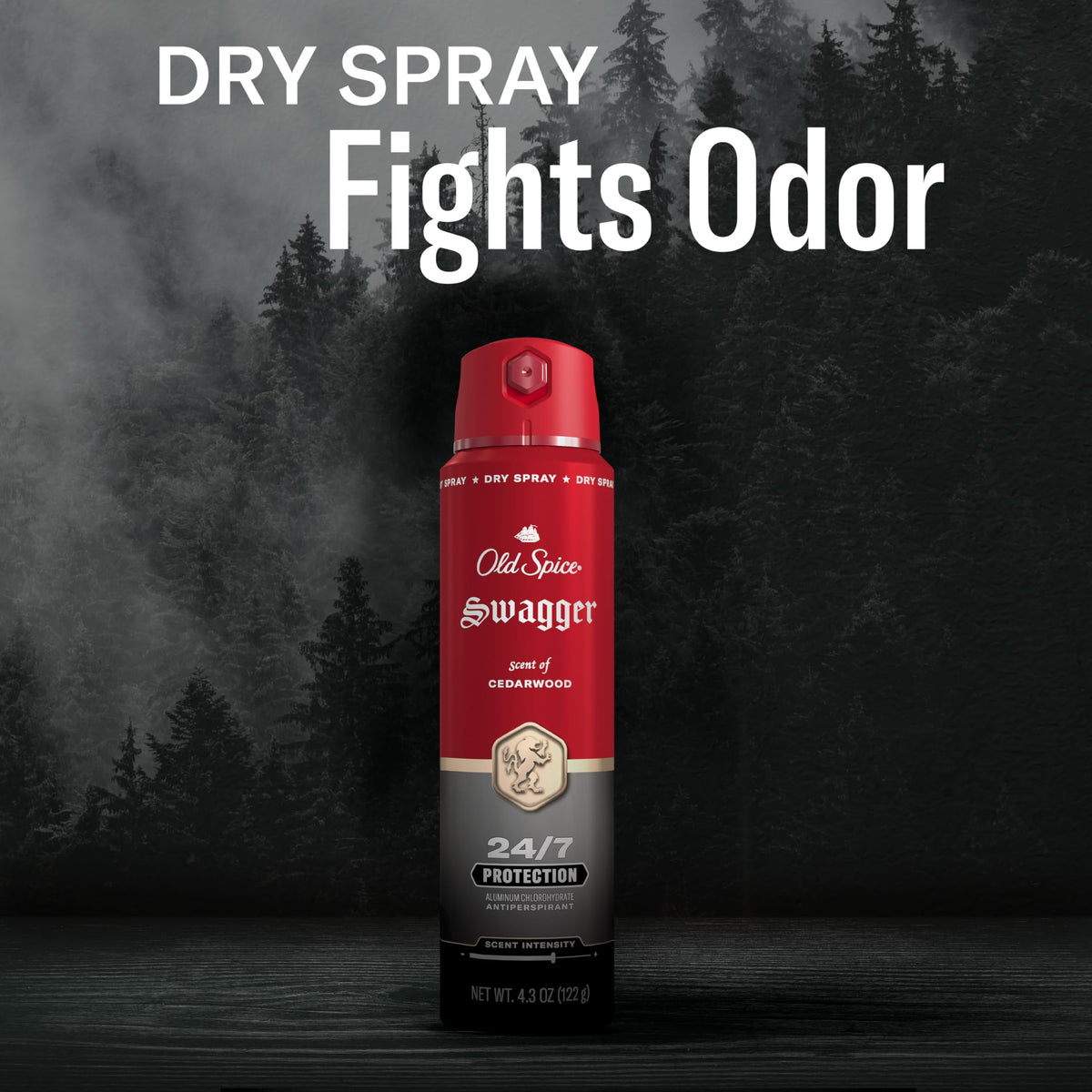 Old Spice Swagger Antiperspirant Deodorant Spray application demonstration