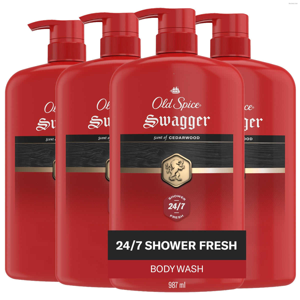 Old Spice Swagger Body Wash front view 33.4 oz bottle