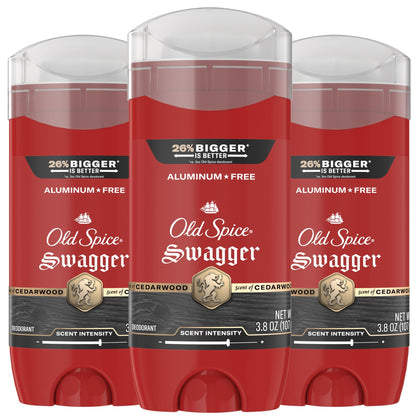 Old Spice Swagger Deodorant 3-pack front view