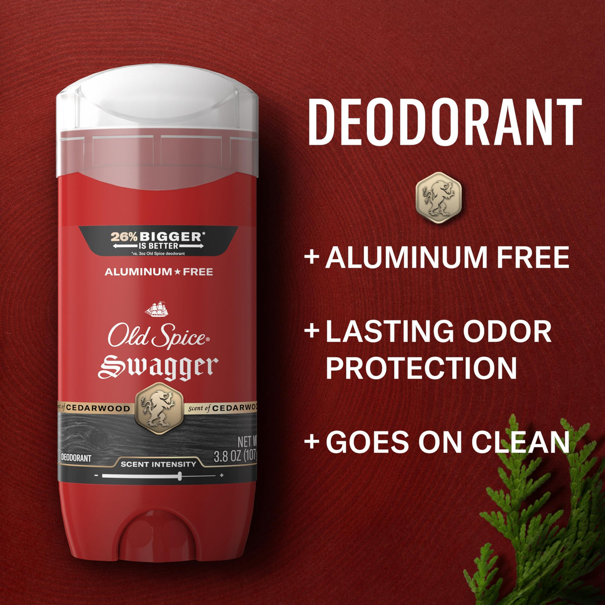 Old Spice Swagger Deodorant packaging side view