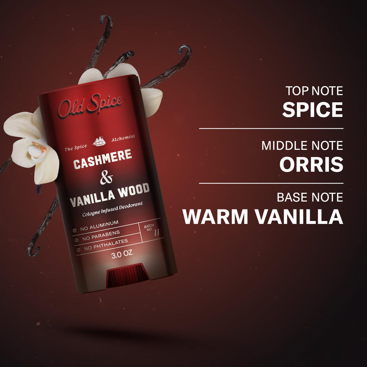 Old Spice The Spice Alchemist Collection deodorant with scent notes