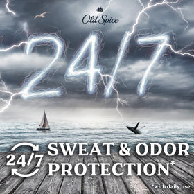 Old Spice Thunder Rain Antiperspirant Deodorant cap open