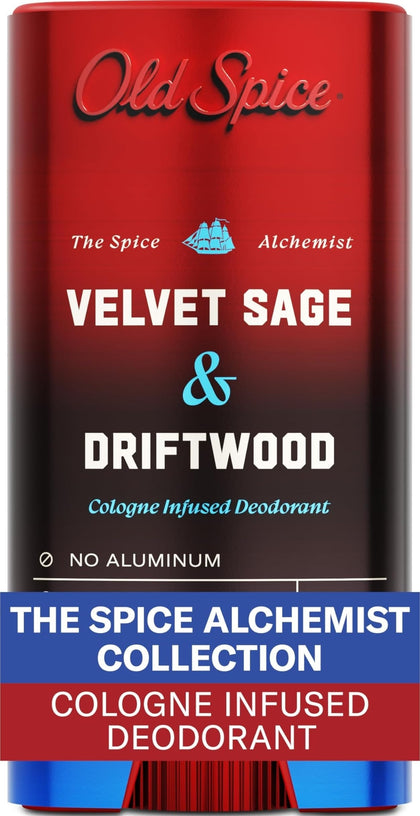Old Spice Velvet Sage + Driftwood Deodorant front view