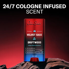 Old Spice Velvet Sage + Driftwood Deodorant side view