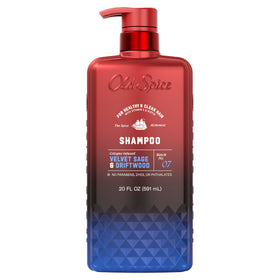 Old Spice Velvet Sage & Driftwood Shampoo cap open