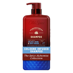 Old Spice Velvet Sage & Driftwood Shampoo front view 20 fl oz