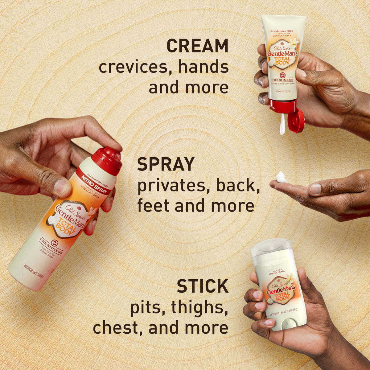 Old Spice Whole Body Deodorant Spray packaging details