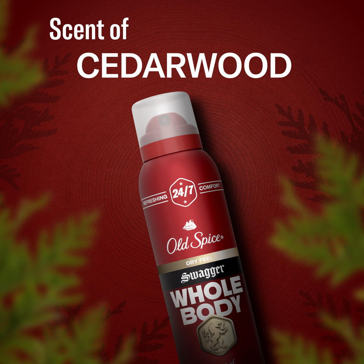 Old Spice Whole Body Deodorant Swagger 141g close-up of spray nozzle