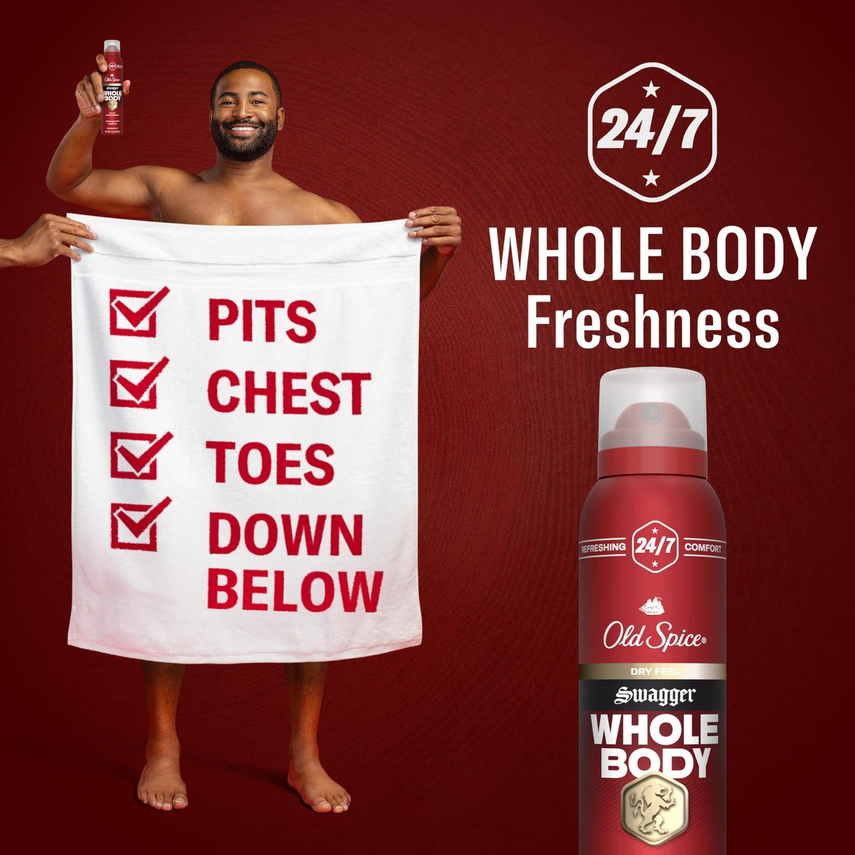 Old Spice Whole Body Deodorant Swagger 141g side view