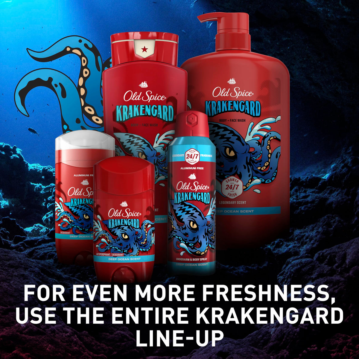 Old Spice Wild Collection deodorant, Krakengard scent