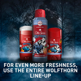 Old Spice Wolfthorn Antiperspirant with ingredients list