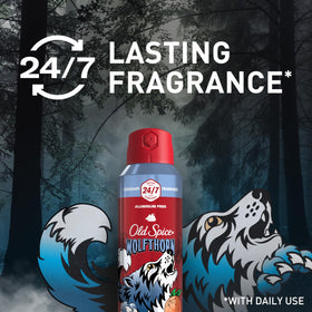 Old Spice Wolfthorn Body Spray 5.1 oz side view
