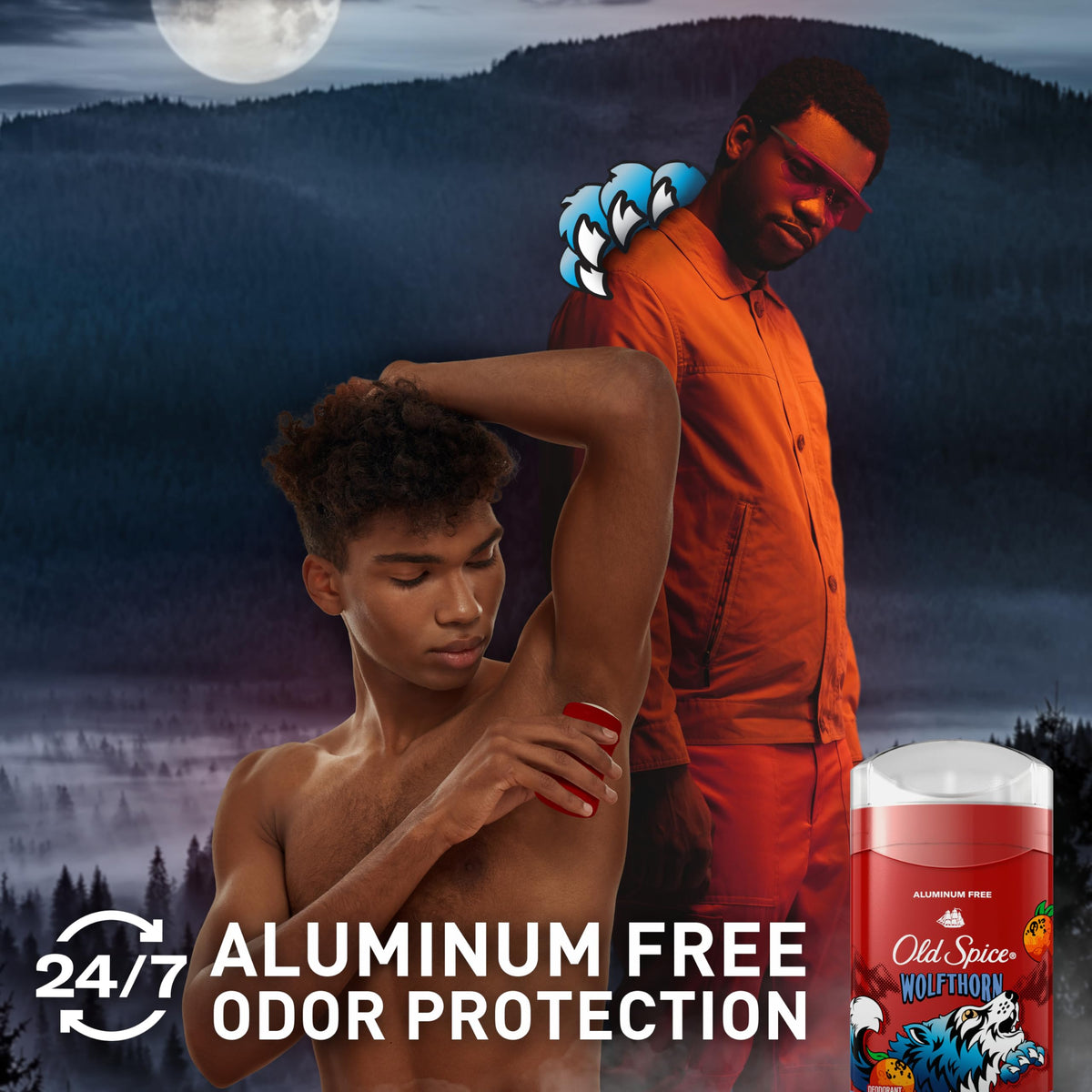 Old Spice Wolfthorn Deodorant packaging design