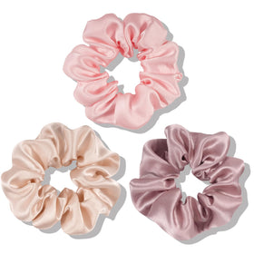 OLESILK 100% Mulberry Silk Scrunchies pack front view