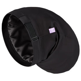 OLESILK Silk Bonnet front view in black