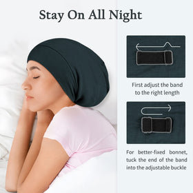 OLESILK silk bonnet laid flat showcasing its smooth texture
