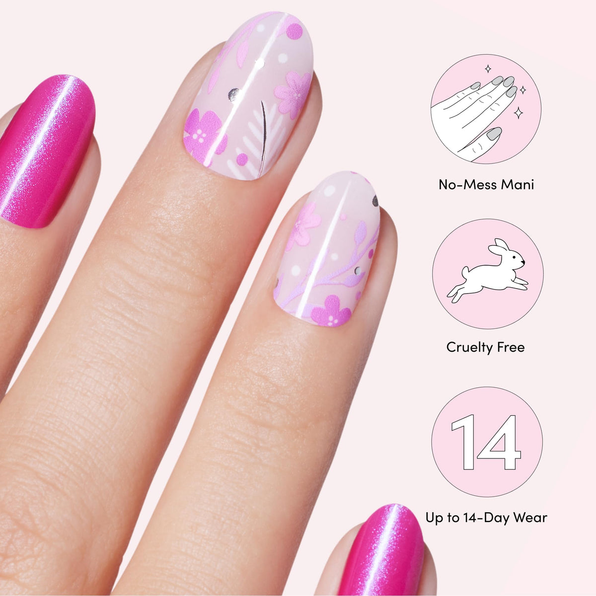 Olive Branch nail strip set from Dashing Diva displayed elegantly
