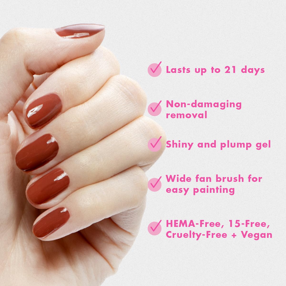 Olive & June Gel Nail Polish JJ application process