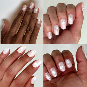 Olive & June Instant Mani Press-On Nails Daisy Dance close-up of nails