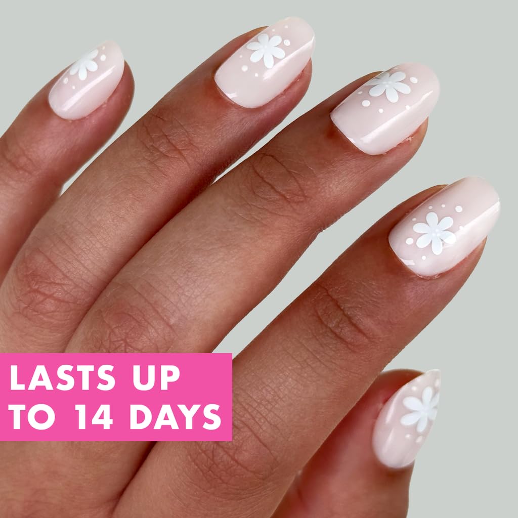 Olive & June Instant Mani Press-On Nails Daisy Dance with included accessories