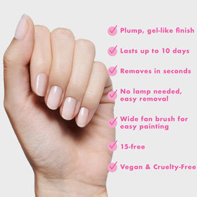 Olive & June Long Lasting Nail Polish BEB displayed with The Poppy handle
