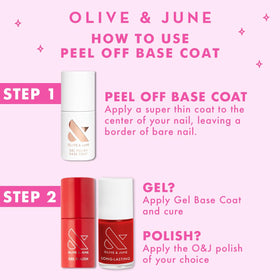 Olive & June Peel Off Base Coat with LED lamp