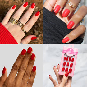 Olive & June Super Stick Press-On Nails Lollipop close-up of nails