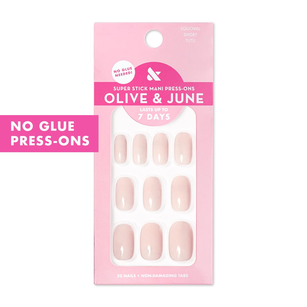 Olive & June Super Stick Press-On Nails Tutu packaging