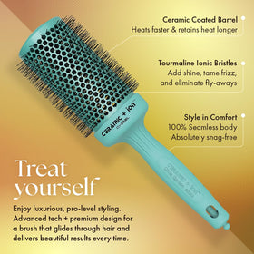 Olivia Garden brush with sectioning pick displayed next to it