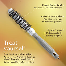 Olivia Garden Ceramic + Ion Round Thermal Hair Brush vented barrel