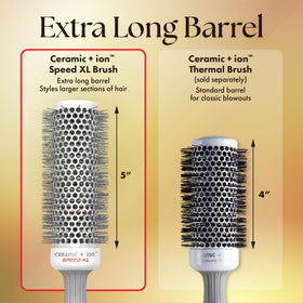 Olivia Garden Ceramic + Ion Speed XL Hair Brush with retractable sectioning pick