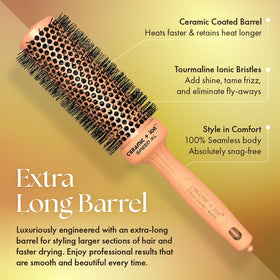 Olivia Garden Ceramic + Ion Speed XL Round Brush with sectioning pick
