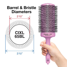 Olivia Garden Ceramic + Ion Speed XL Thermal Hair Brush barrel close-up