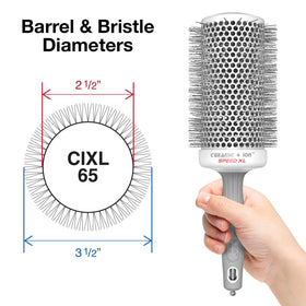 Olivia Garden Ceramic + Ion Speed XL Thermal Hair Brush side view