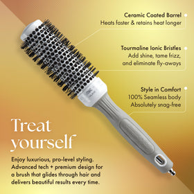Olivia Garden hair brush with ergonomic handle