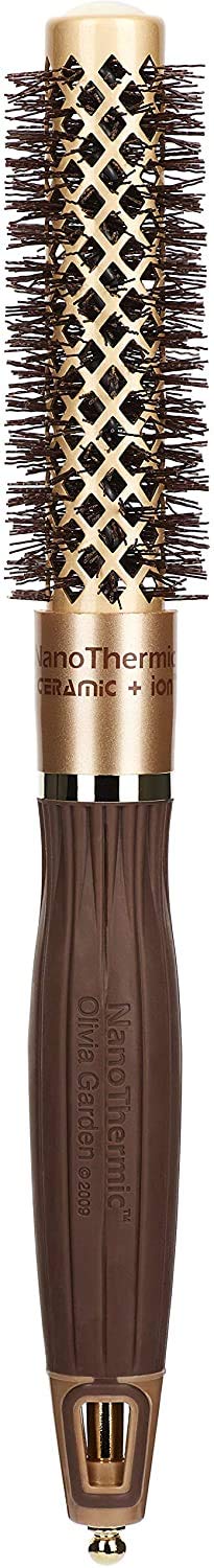 Olivia Garden NanoThermic Round Brush front view with ceramic barrel