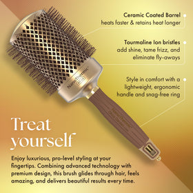 Olivia Garden NanoThermic Round Brush NT-64 with packaging