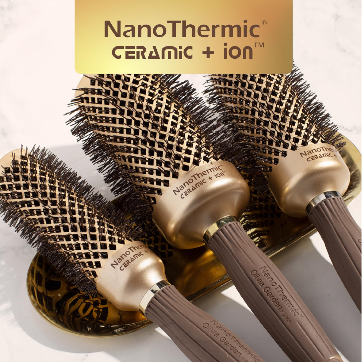 Olivia Garden NanoThermic Round Brush packaging view